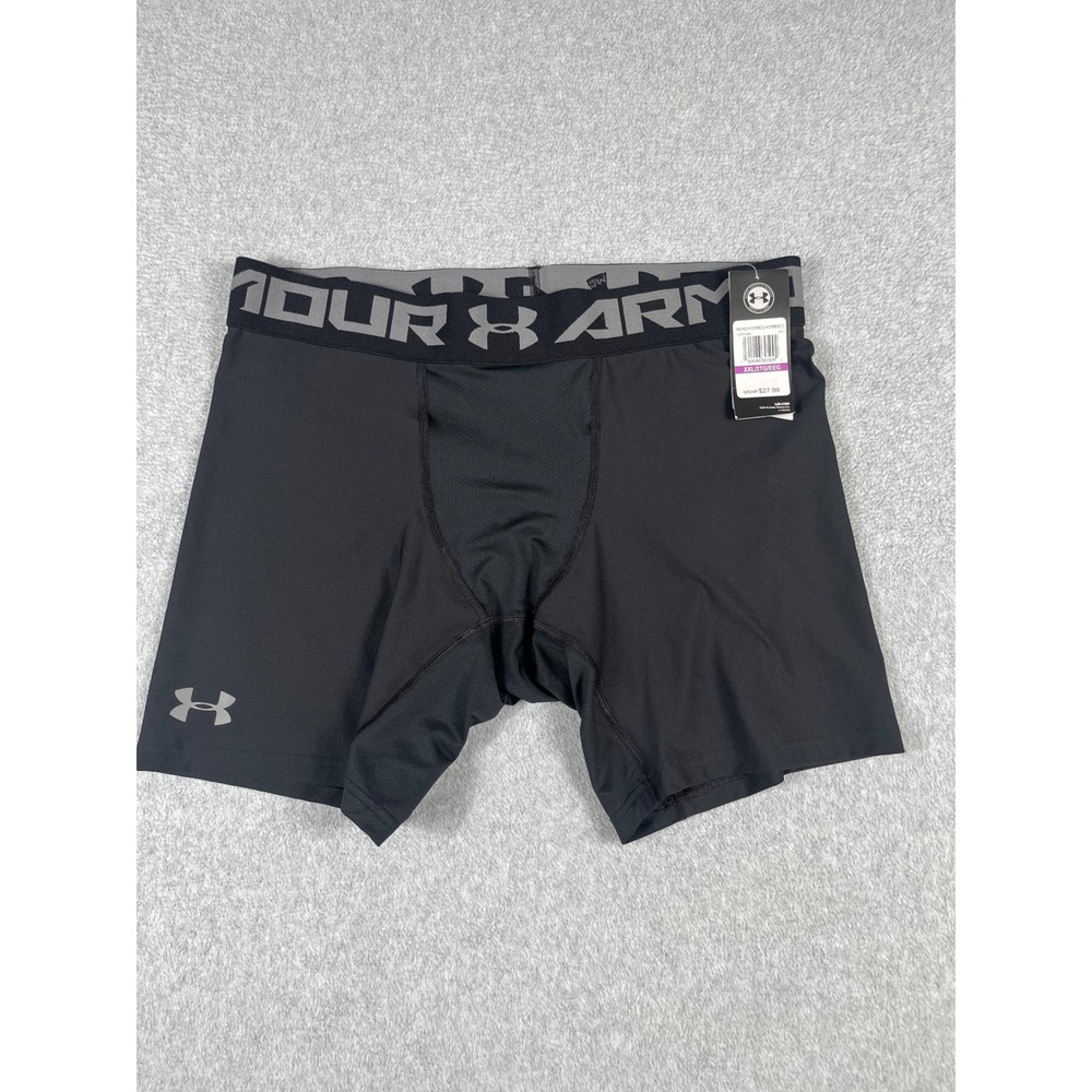 Under Armour HeatGear Compression Shorts Mens XXL Black 1289566 NWT